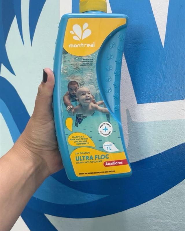 Frasco de floculante Ultra Floc para piscina